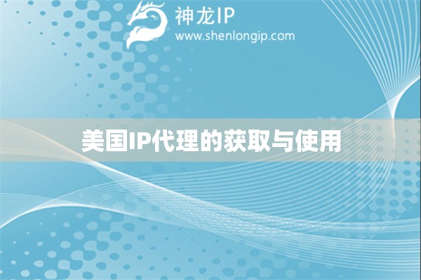 美國IP代理的獲取與使用